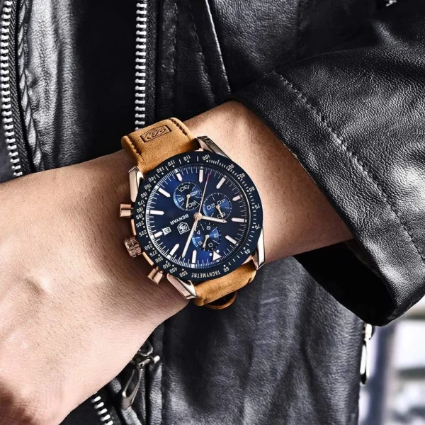 Benyar-Montre-chronographe-etanche-pour-homme-Mode-decontracte-Bracelet-en-cuir-5.webp BENYAR – M514G9