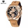 benyar-by-5180-bronze-noir-montre-de-sport-a-quartz-pour-hommes-chronographe-en-cuir-veritable.jpeg BENYAR - M180G1